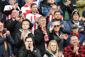 Sunderland fans at the Stadium of Light.
