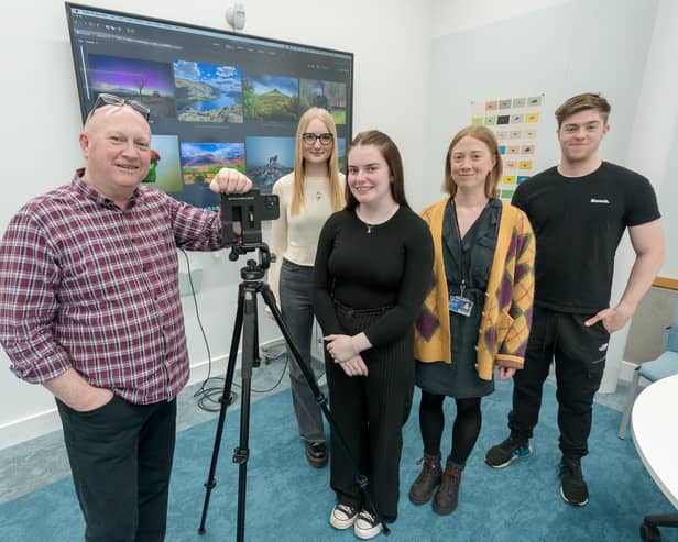 Photography students were joined by BBC weather presenter Paul Mooney.