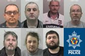 Some of the sex offenders locked up in the last 15 months.