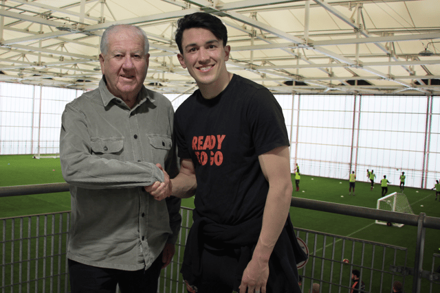 Bob Murray meets an impressed Luke O'Nien at The Beacon of Light.