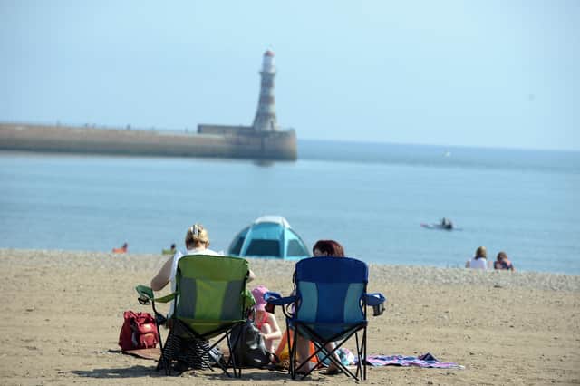 Chilling out at Roker beach