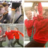A lunchtime filled with fun for these pupils in 2008.
