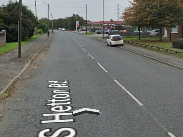 South Hetton Road, where the funeral procession took place.
Photograph: Google Maps