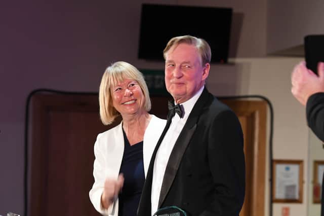 Irene and John Hays at the Sunderland Echo business awards in 2019.