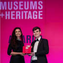 Staff from Beamish Museum receive the Visitor Welcome Award at the Museums and Heritage Awards 2024.