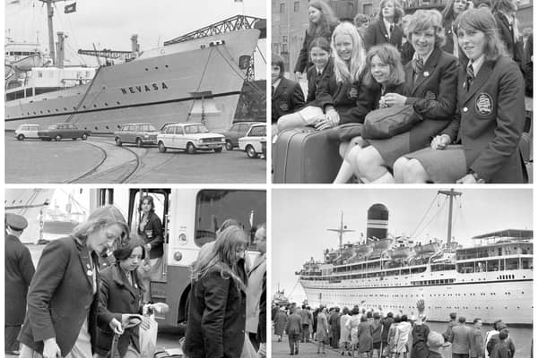 Sunderland children who were among the last to sail on Nevasa in 1974.