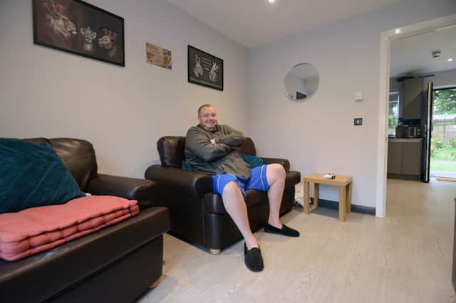 Robert in his apartment. Picture by Sunderland City Council.