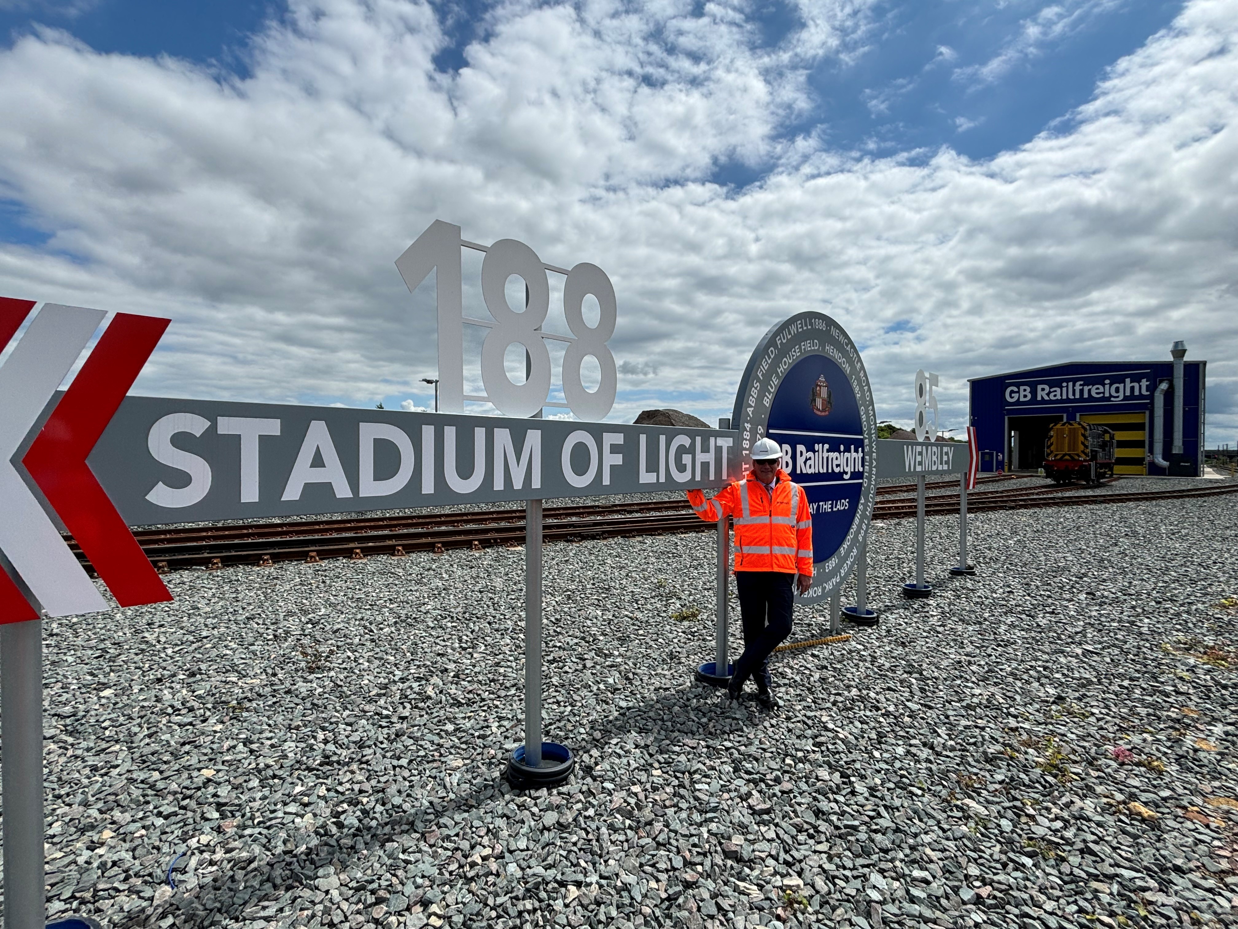 Mystery solved over giant Sunderland AFC sign on rail line near ...