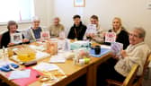 The Marta Card Craft club with members of Gentoo's Customer Voice Team.