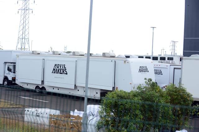 Movie Makers vehicles at the former NHS Nightingale Hospital 