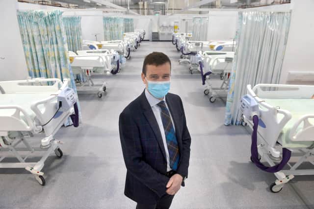 Prof Neil Watson, Chief Operating Officer for the UK's Covid Vaccine Programme, at the Nightingale Hospital