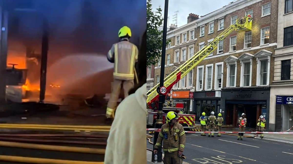 Eight fire engines and 60 firefighters tackle blaze at kosher restaurant