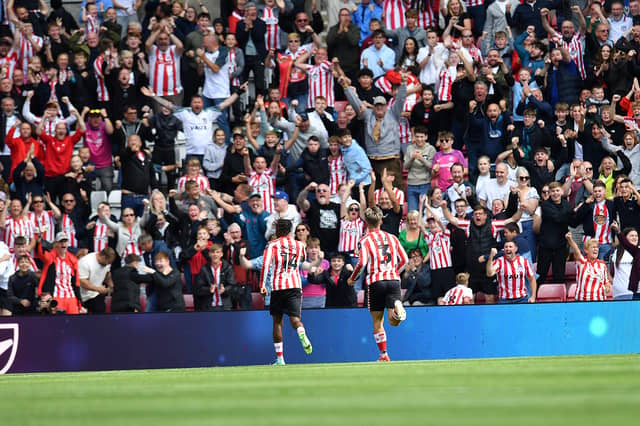 Romaine Mundle celebrates his opening goal
