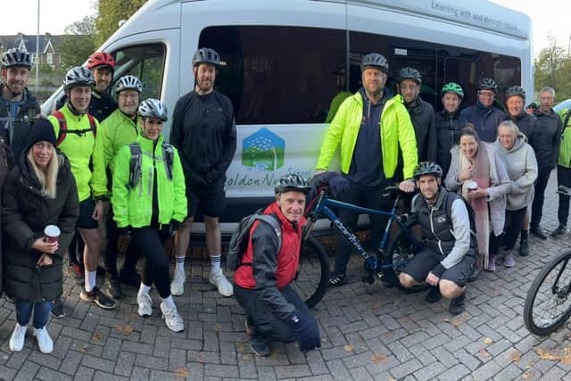 The cyclists and their support team overcame flooding and a spate of punctures.