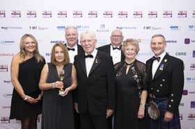 Representatives from Sunderland's Armed Forces Partnership collecting their Working Together award