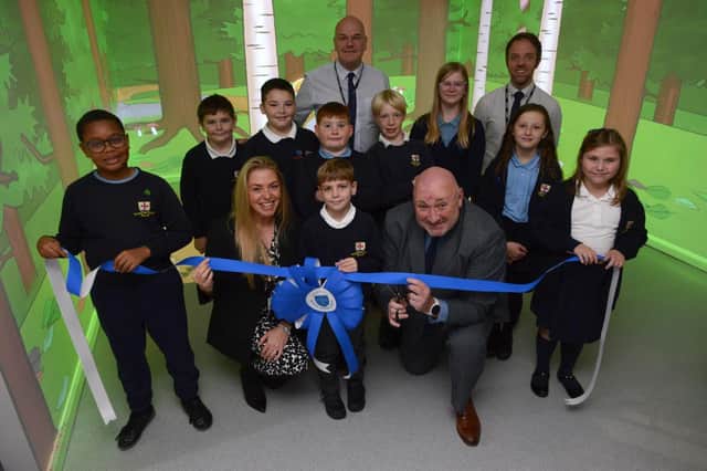Officially opening the new classroom