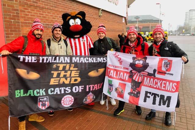 Meeting with the mascot was another highlight of the Sunderland trip.