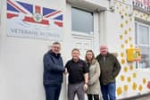 From left: Stephen Lee, UK Docks operations director, Ger Fowler, founder of Veterans in Crisis Sunderland, Emma Bryson, UK Docks office manager, John Lally, UK Docks technical manager.