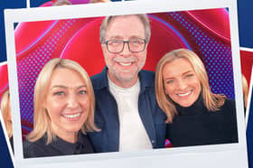 Kelly Cates (L), Mark Chapman (C) and Gabby Logan (R) will replace Gary Lineker on Match of the Day