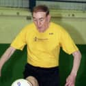 Leo Smith who was still holding his own on the football pitch, aged 76 in 2000.