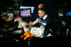 Gerwin Price during the 2025 Premier League darts
