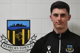 Sunderland goalkeeper Dan Cameron during his loan spell with Northern Premier League club Hebburn Town (photo Tyler Lopes)