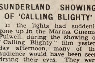 Possibly the most emotional of all the 1945 events which were held in Sunderland - when families got to watch a film featuring their loved ones serving overseas.