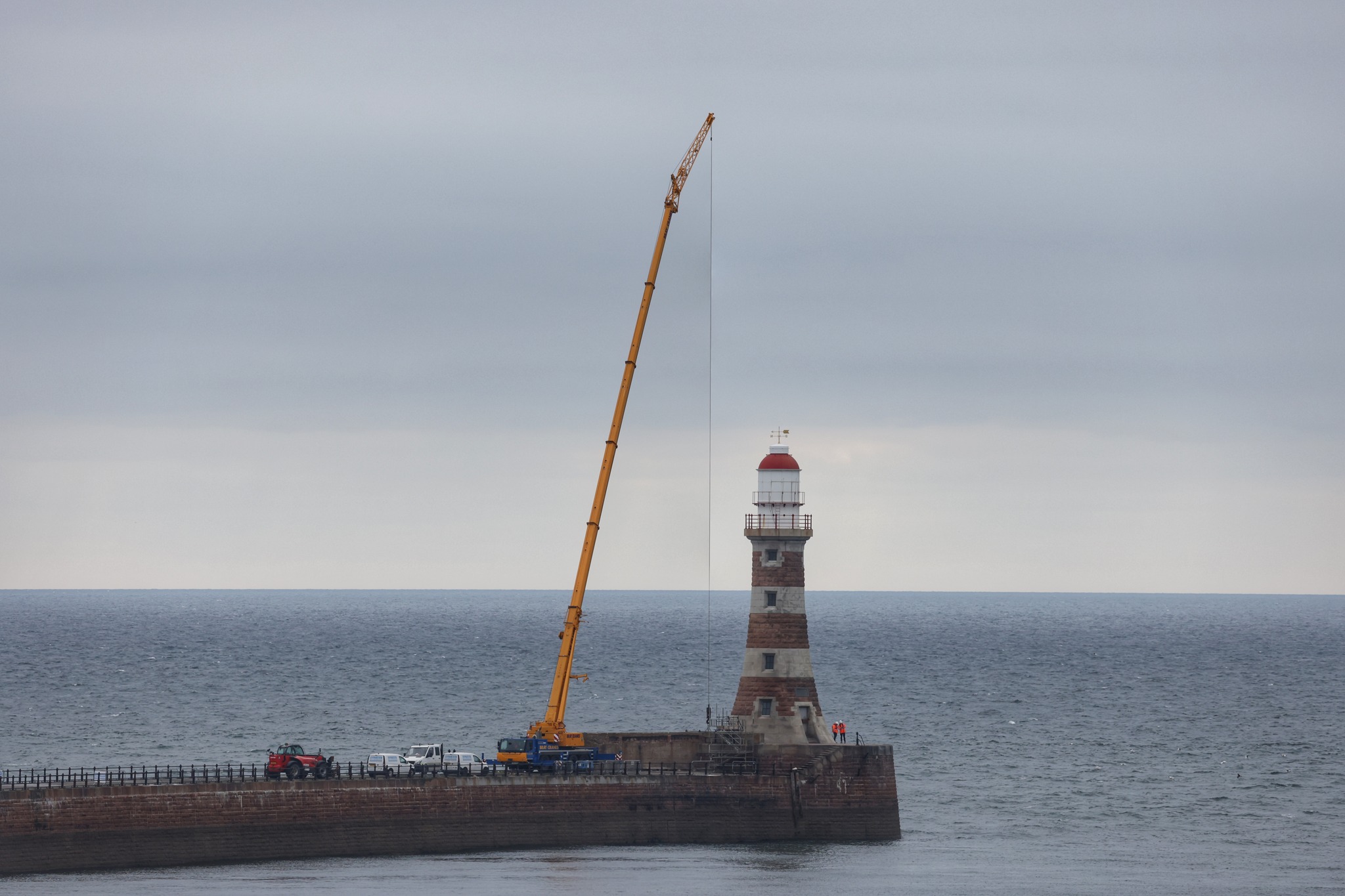 Watch as I enjoy a sneak look at the repairs to Roker Pier and find out ...