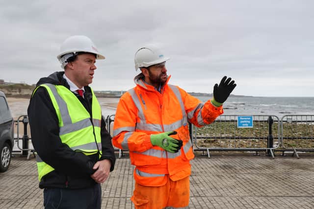 Watch as I enjoy a sneak look at the repairs to Roker Pier and find out ...