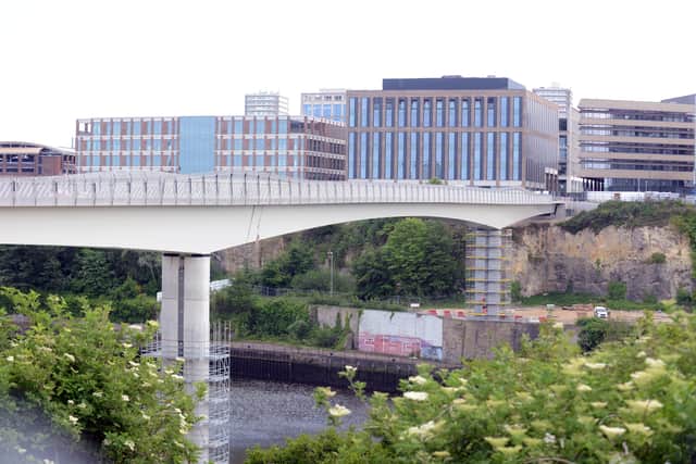 Once open, the bridge will be key player in the Riverside development