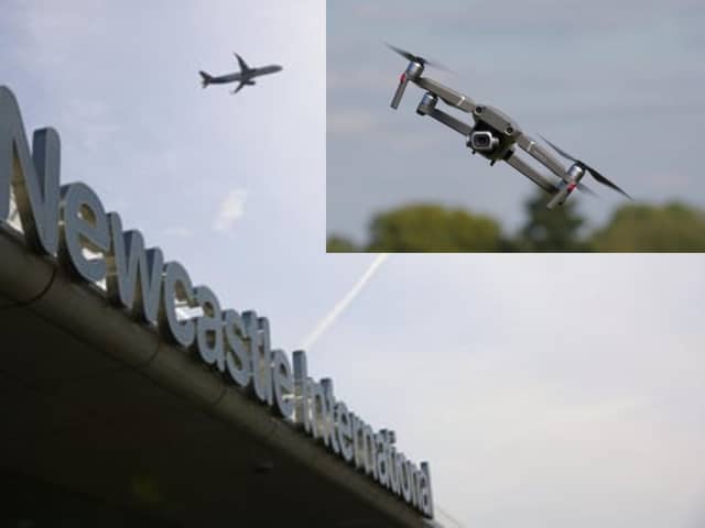 Newcastle Airport has seen a 512% increase in drones illegally entering the airport's airspace.