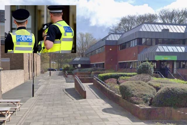 Frederick Place in Houghton-le-Spring where the suspicious package was delivered.