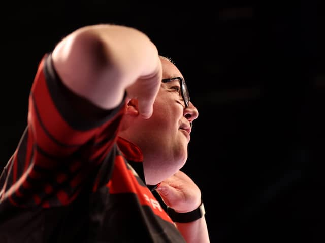 Stephen Bunting is in action at the World Matchplay darts on July 22