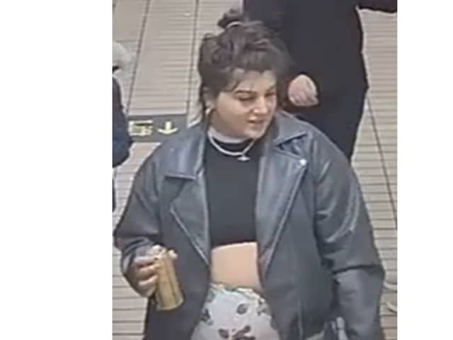 British Transport Police officers would like to speak with this woman in connection to the incident.