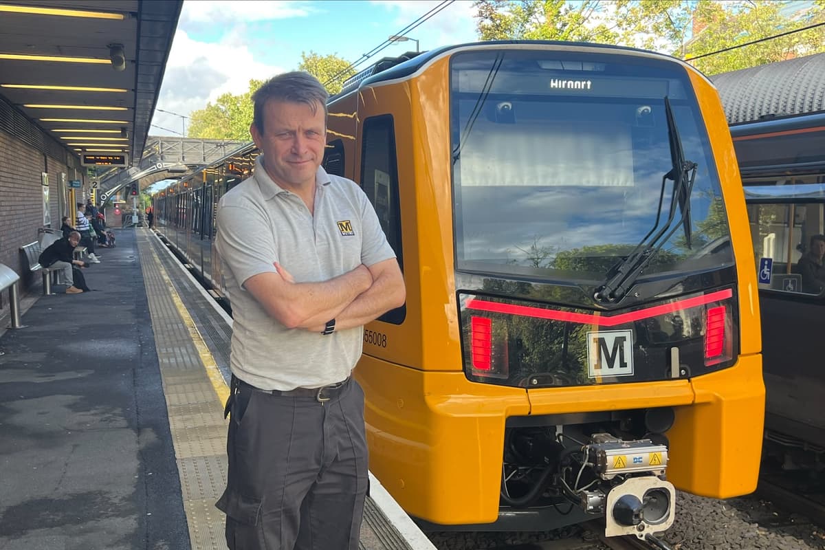 Ich bin ein U-Bahn-Fahrer der Tyne & Wear Metro und die bahnbrechenden ...