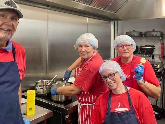 Trevor Patrick, Beverly Fazakerley, Wendy Ward and Wendy Coakley from Sunderland Community Soup Kitchen 