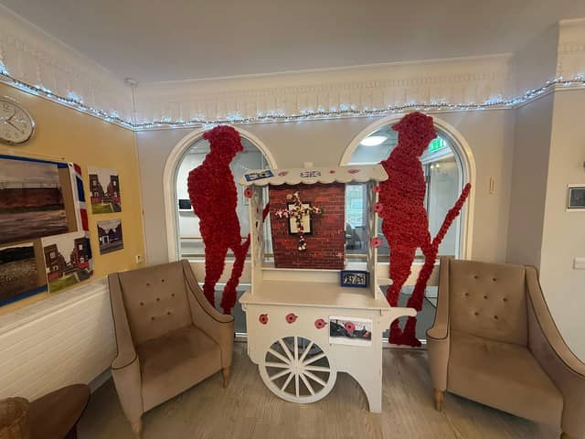 The display which can be seen at the care home.