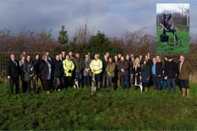 A sapling from the Sycamore Gap tree was planted to mark the start of the creation of a new £4.9m employment hub for autistic people.