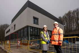  Cllr Karen Allison, Cabinet member for leisure, tourism, regeneration and high street, and Cllr Joe Quinn, Cabinet member for planning, investments and assets, at The Light.