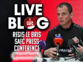 Sunderland boss Régis Le Bris holds his pre-match press conference.