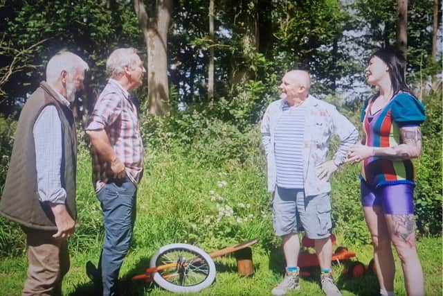 Robson Green and his uncle Matheson meet Marty and Emma.