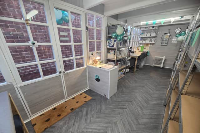 Inside the new hedgehog hospital.