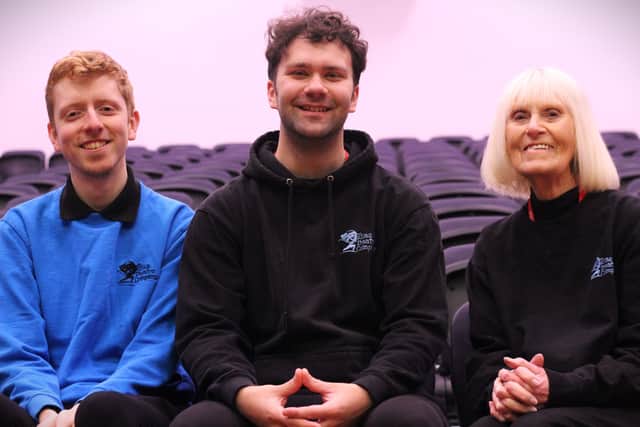 Actors Dan Howe and Joe Cooke (Community Performers) and Diane Phipps who will be playing Badger.