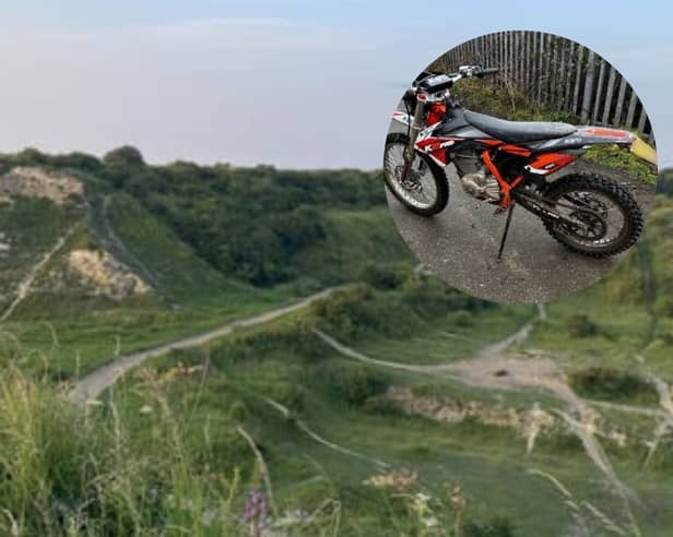 The motorbikes were seized during a clampdown on antisocial behaviour at Fulwell quarry.