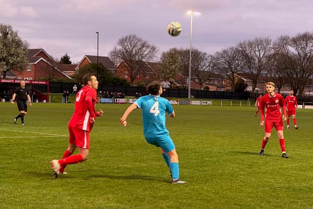 Action from Horden CW's 2-1 defeat at North Shields (photo Mark Carruthers)