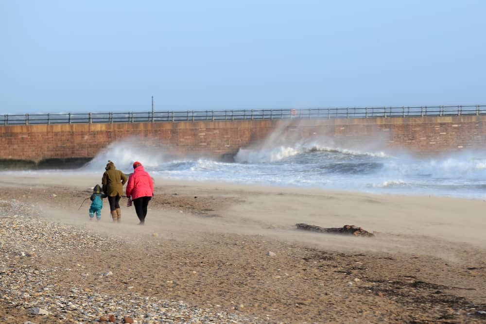 The Met Office has issued an amber weather warning for wind for the North East.