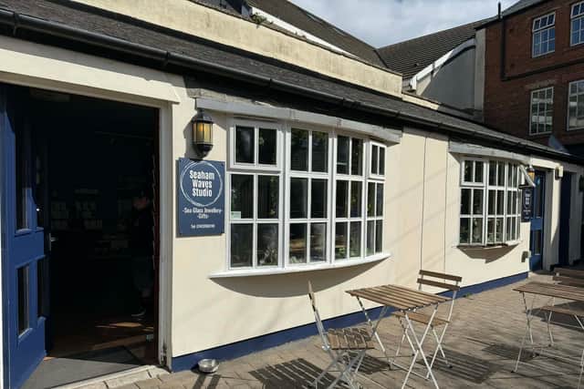 The deli also has seating in the courtyard outside
