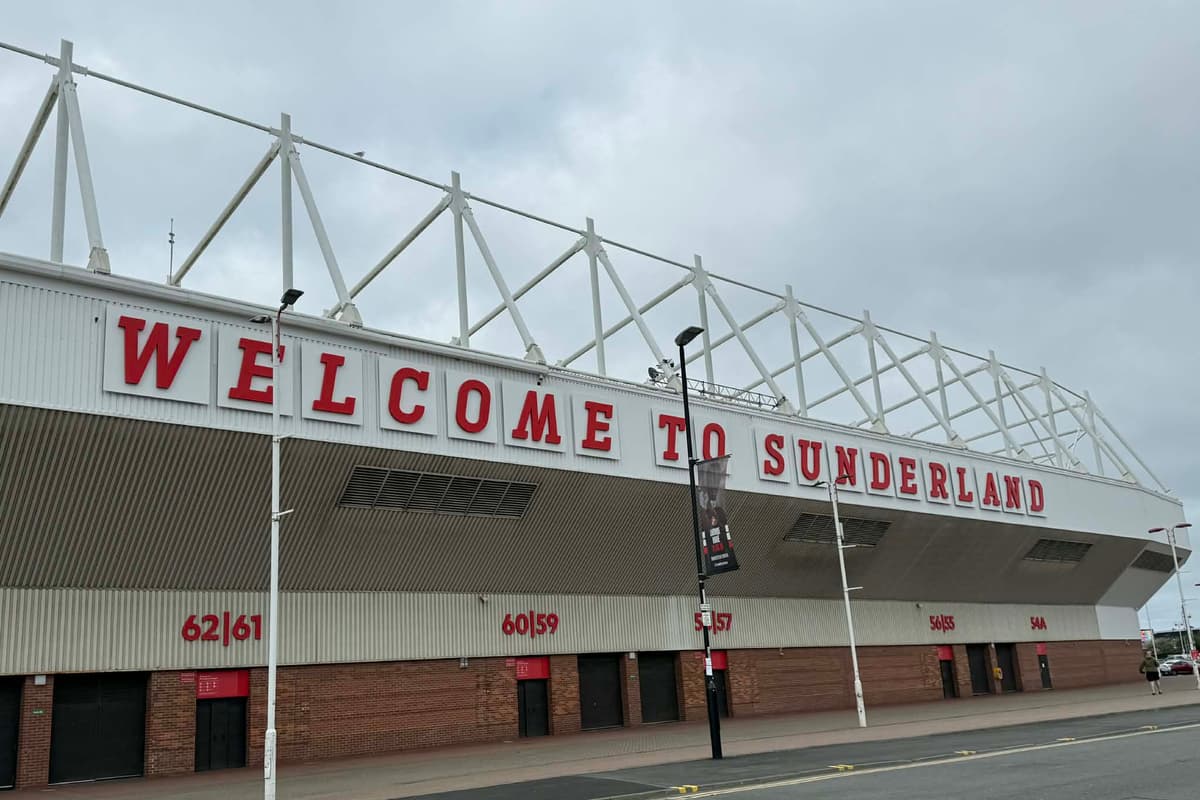 Safc Sign Watch Welcome to Sunderland sign take its place on Stadium of Light