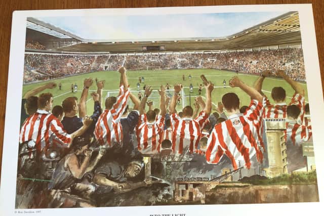 Into the Light is one of Ron's most famous pieces for SAFC and hangs in the boardroom