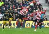 Granit Xhaka in action for Sunderland against Manchester United.